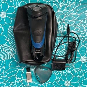 🔥Philips Norelco S1560 Black Portable Rechargeable Wet/Dry Electric Shaver Works